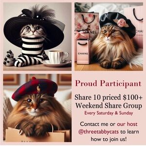 WEEKEND SHARE GROUP ♥️ Have ten or more items listed at $100+? Consider …